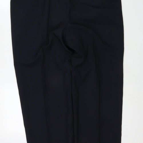 Marks and Spencer Men's Navy Regular Fit Trousers Size 38