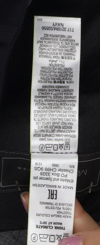 Marks and Spencer Men's Navy Regular Fit Trousers Size 38