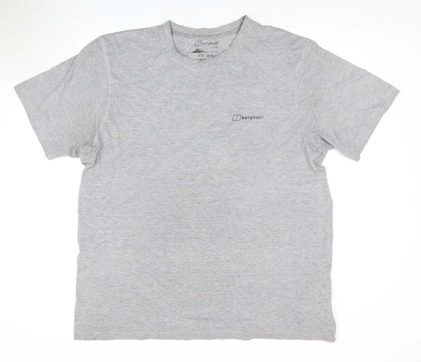 Berghaus Men’s Grey XL T-Shirt, Logo, Crew Neck