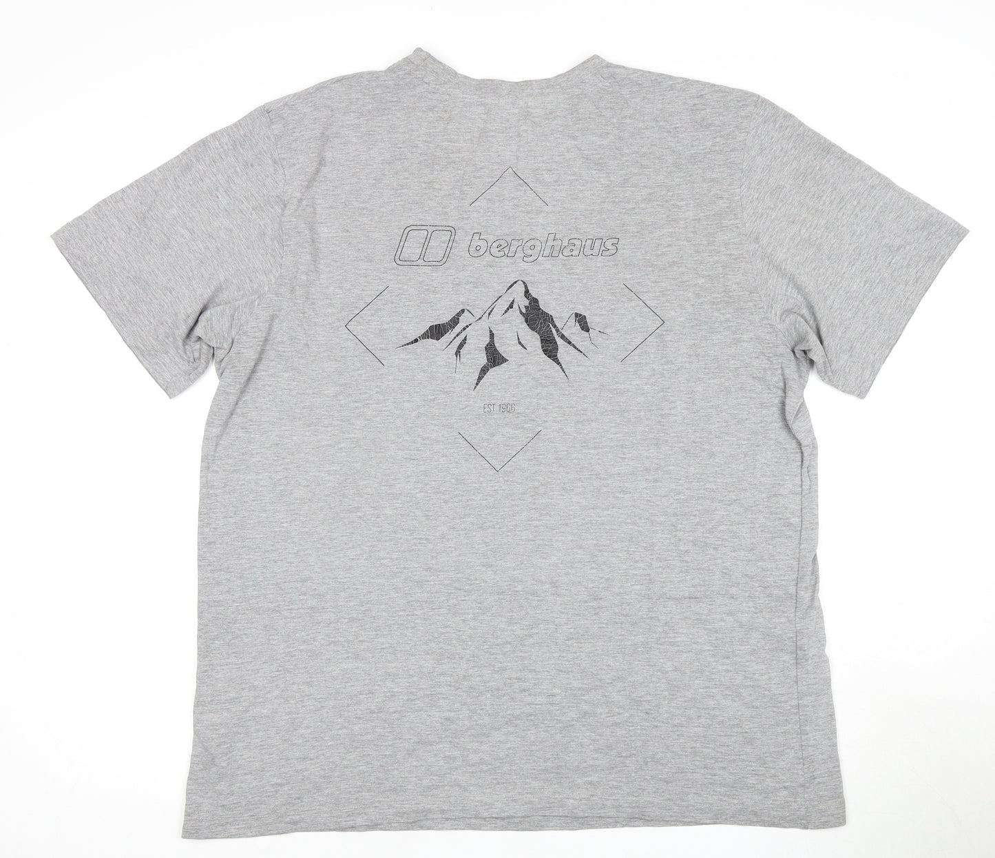 Berghaus Men’s Grey XL T-Shirt, Logo, Crew Neck