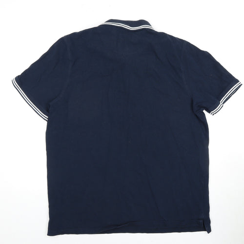 Firetrap Men's Blue Polo, 3XL, Short Sleeve Cotton