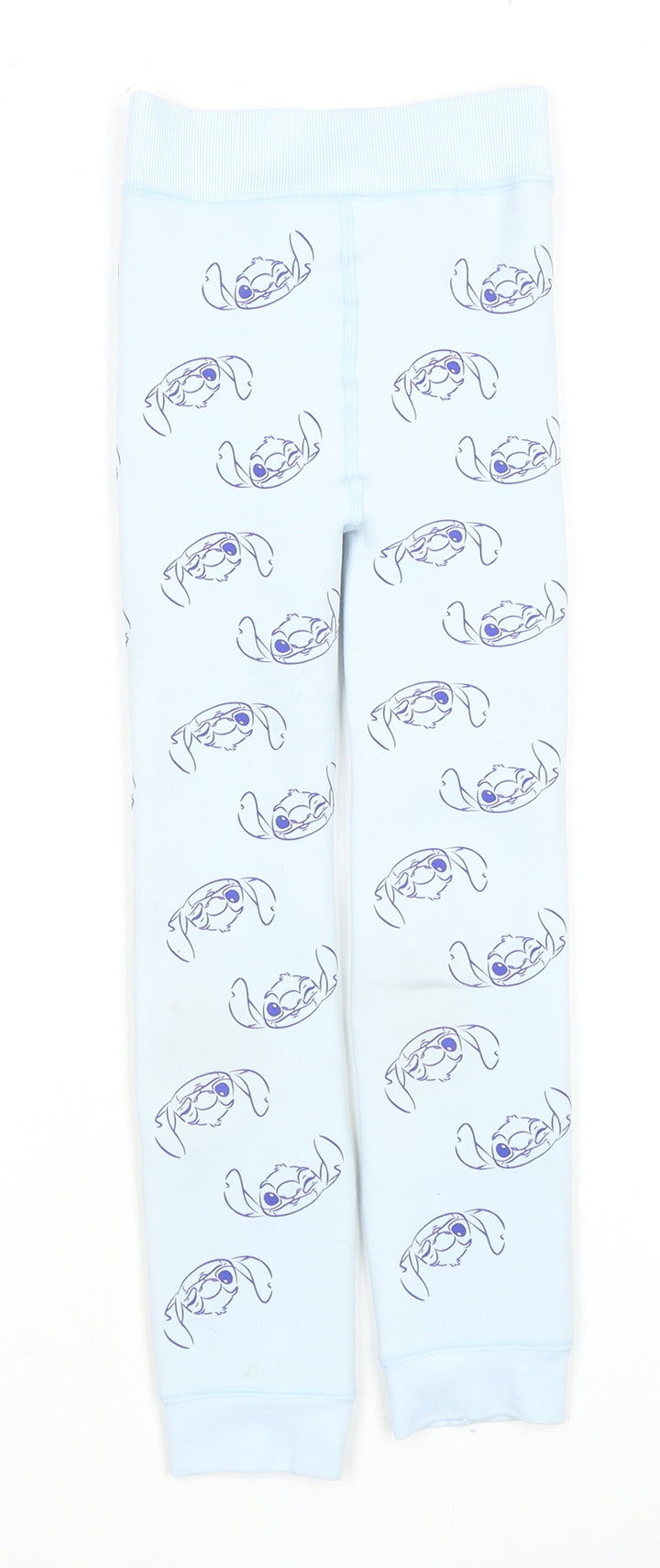 Disney Girls Blue Stitch Pyjama Pants 9-10 Years Lightweight