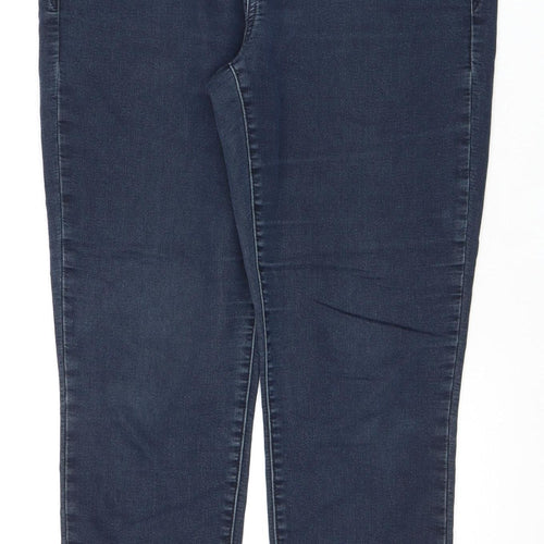 Gap Women's Blue Boyfriend Jeans Size 8 - Relaxed Fit Denim