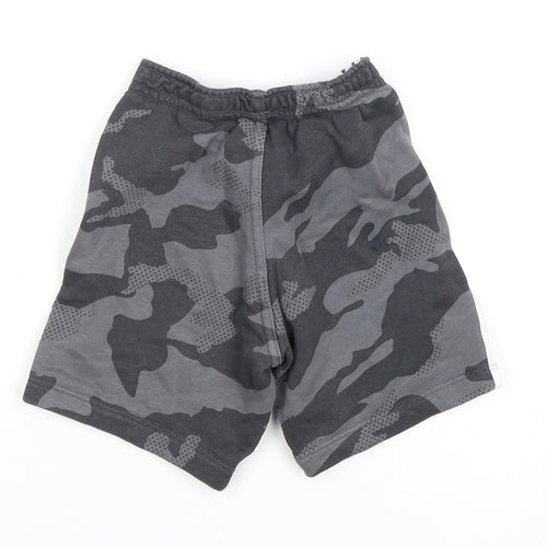 Adidas Boys Grey Camouflage Athletic Shorts 2-3 Years