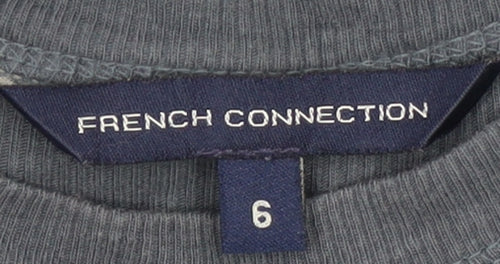 French Connection Women's Grey Sleeveless Dress Size 6