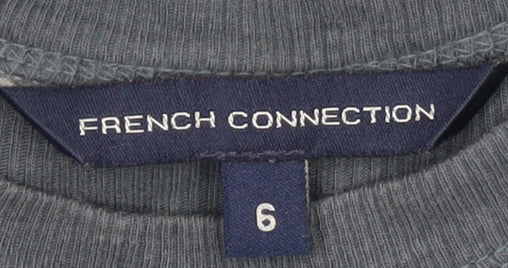 French Connection Women's Grey Sleeveless Dress Size 6