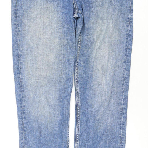 Marks and Spencer Blue Relaxed Straight Jeans Size 12