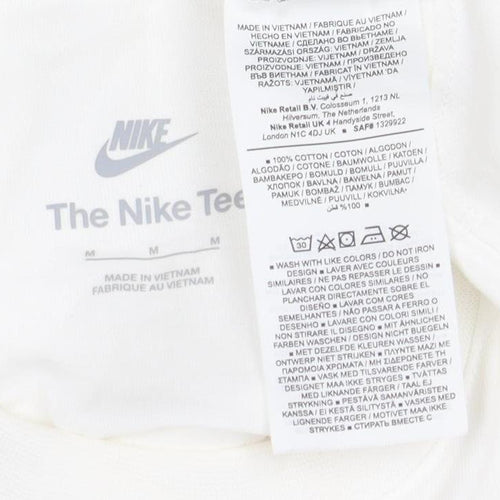 Nike Men's White Long Sleeve T-Shirt - Size M