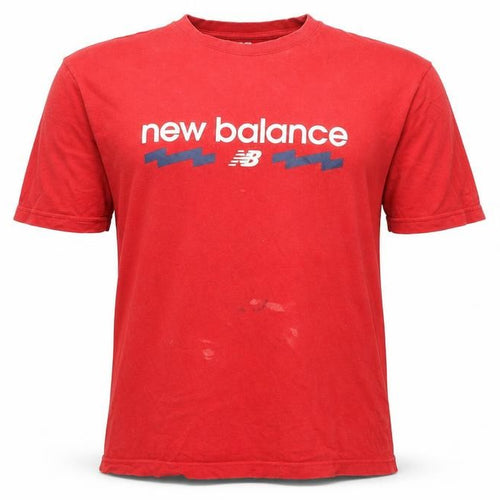 New Balance Men's Red M Cotton T-Shirt