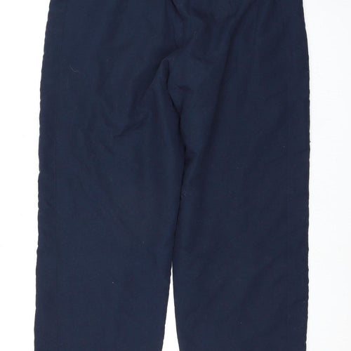 Olympus Women's Blue Trousers, Size 14, Elastic Waist