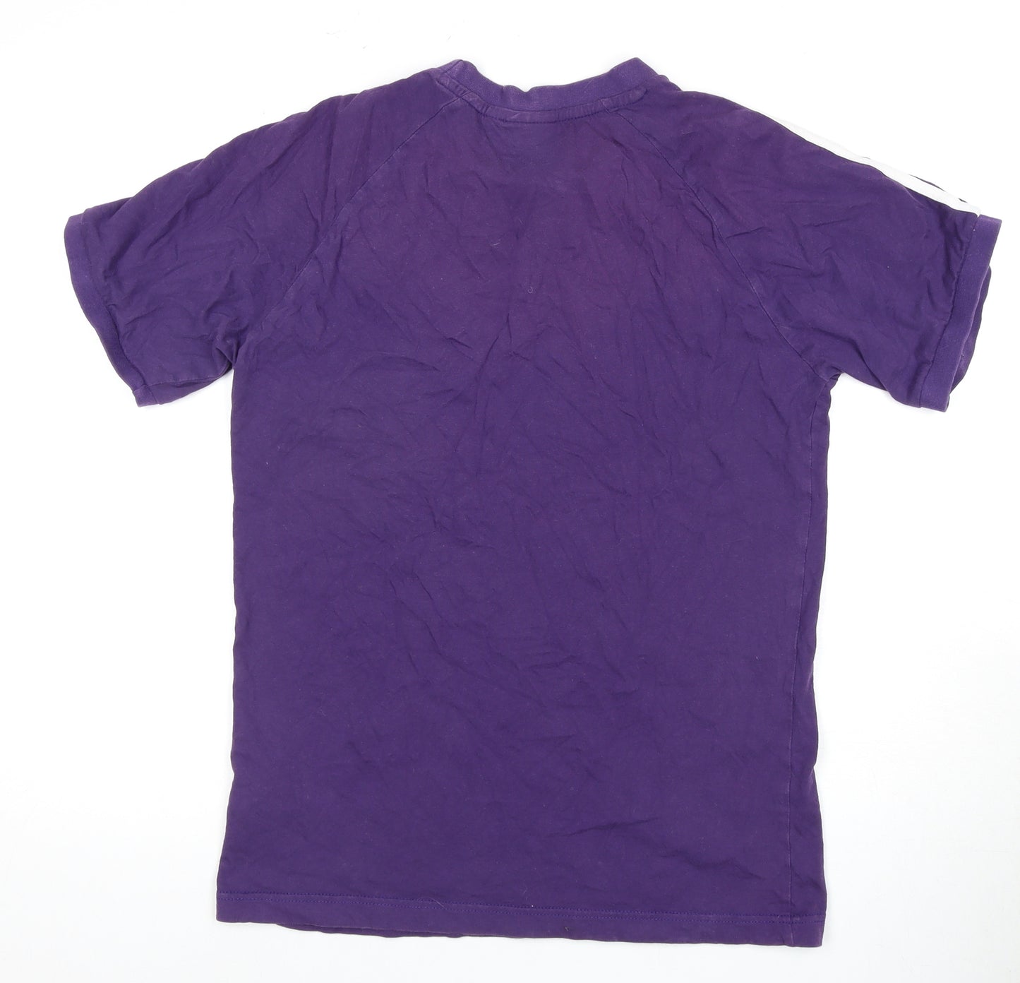 Adidas Unisex Purple T-Shirt - Size L, Short Sleeve