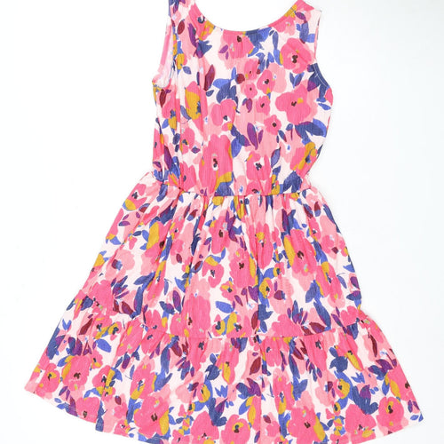 Next Girls Multicoloured Fit & Flare Floral Dress 14Y