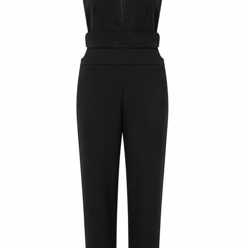 In The Style Women's Black Jumpsuit Size 8 Slim Fit