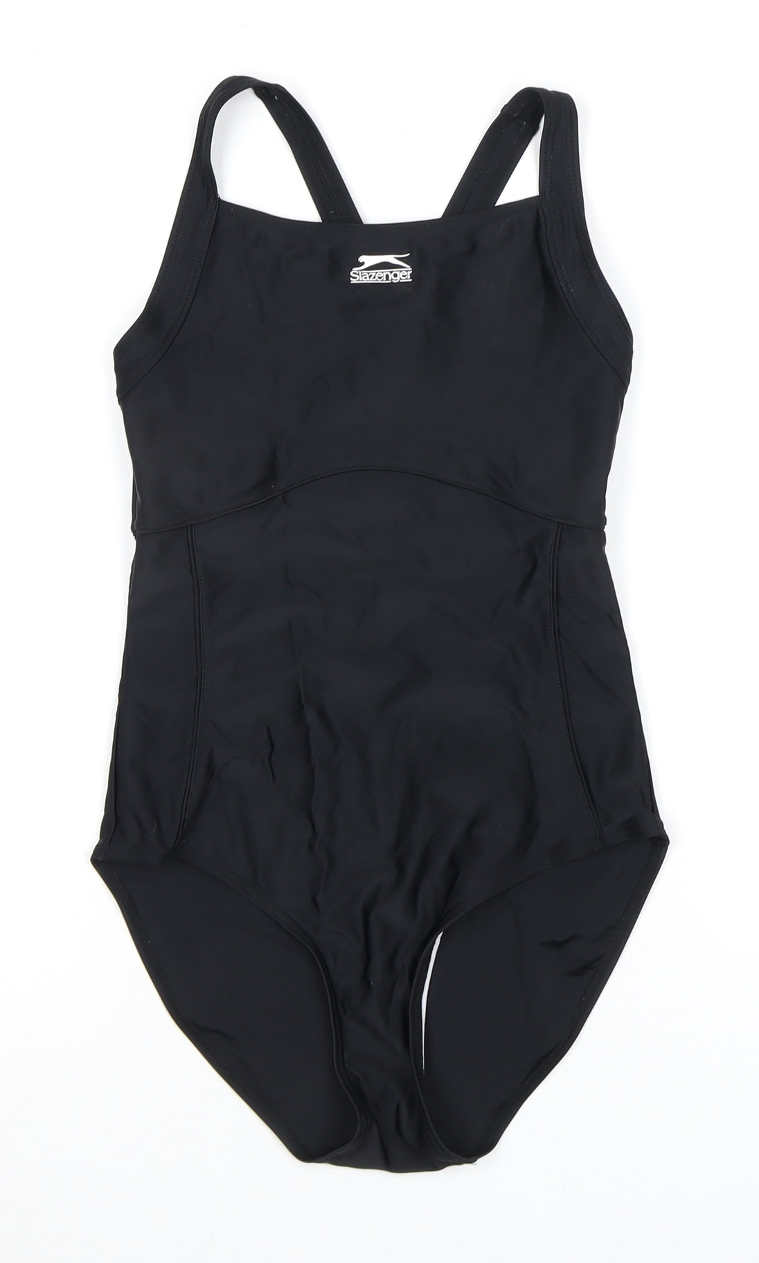 Slazenger Women's Black One Piece Athletic Swimsuit