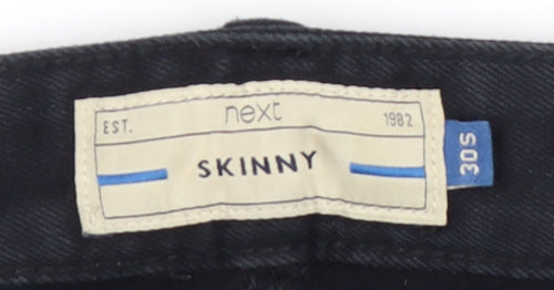 Next Men's Black Skinny Denim Jeans Size 30S