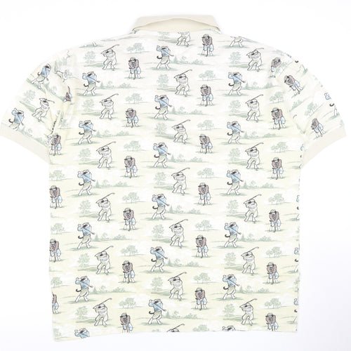 Big Dogs Unisex Multicoloured Large Polo Shirt – Golf Theme