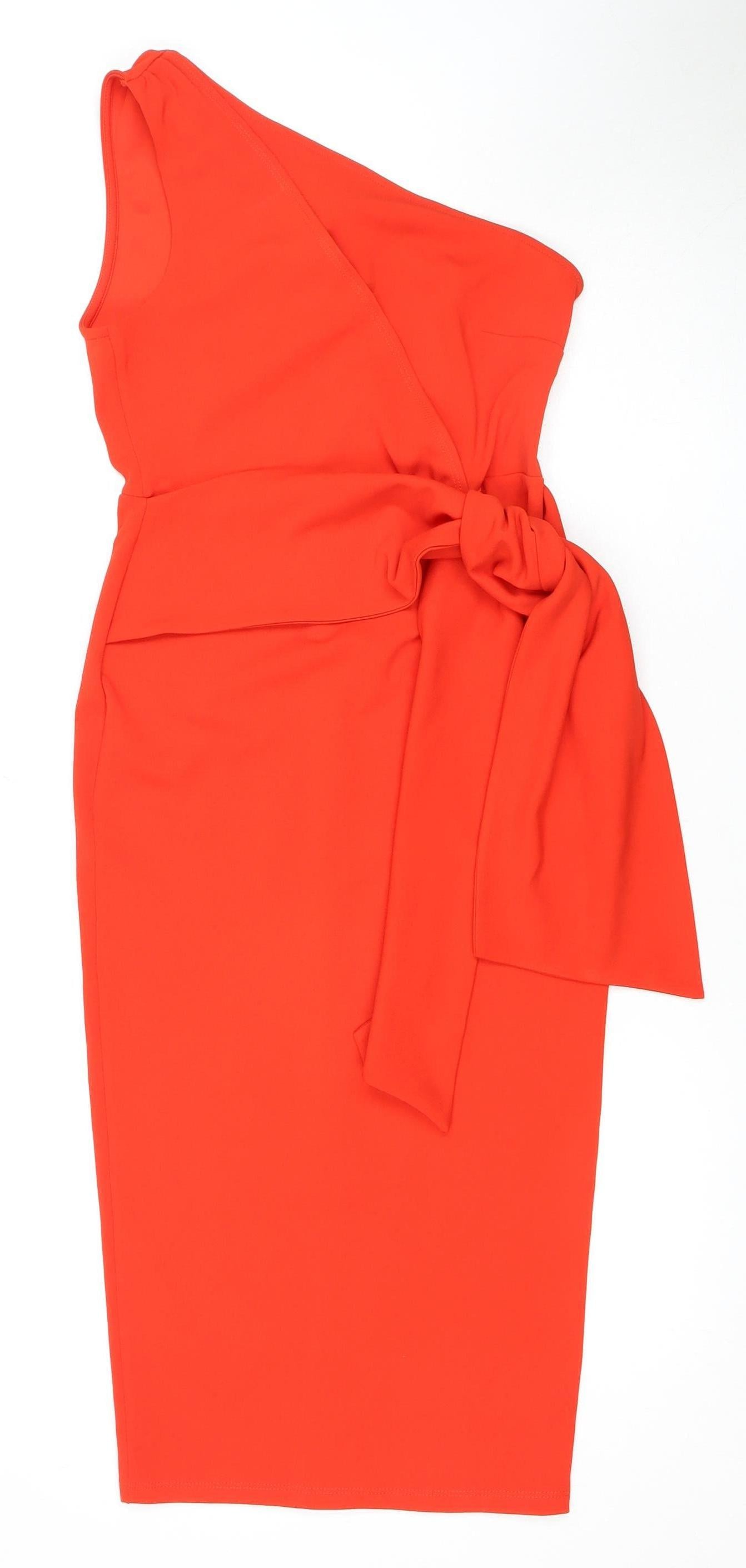 ASOS DESIGN Women's Red Bodycon Dress Size 10