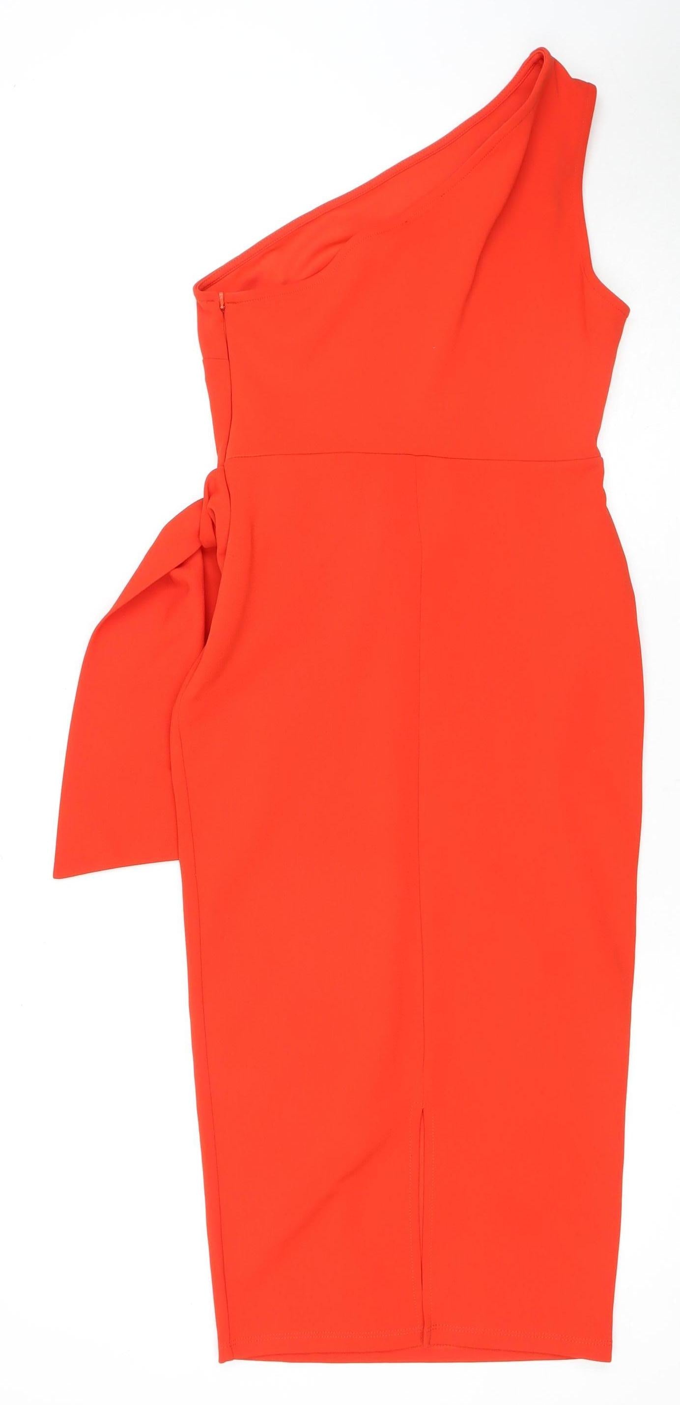 ASOS DESIGN Women's Red Bodycon Dress Size 10