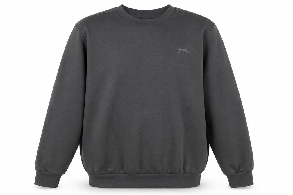 Front view of Slazenger Men's Black Pullover Sweatshirt, size L