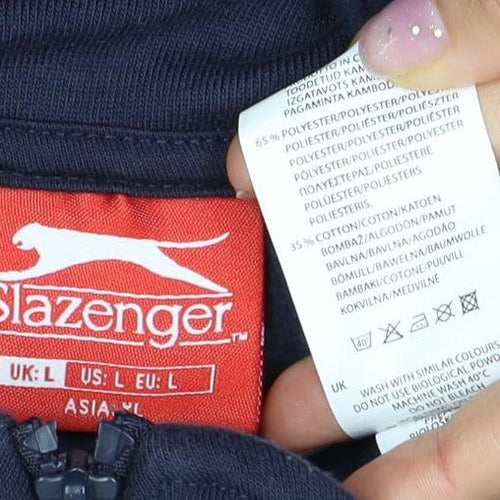 Slazenger Men's Blue Full Zip Sweatshirt, Size L