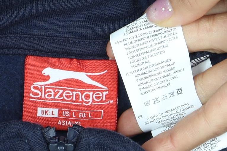 Slazenger Men's Blue Full Zip Sweatshirt, Size L