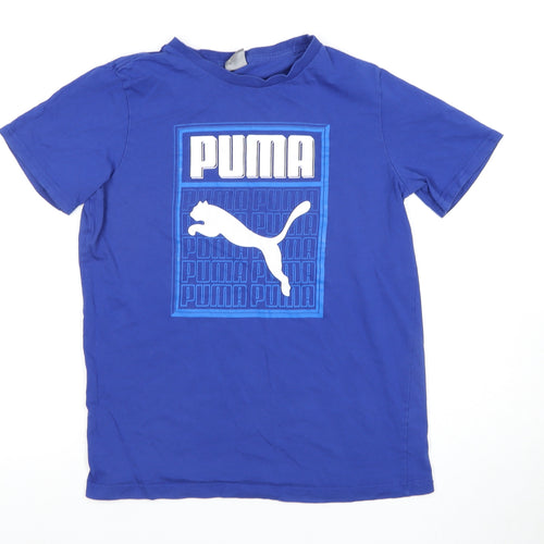Puma Boys Blue Graphic Print T-Shirt 13-14 Years