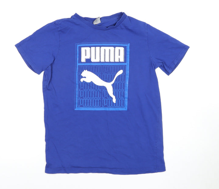 Puma Boys Blue Graphic Print T-Shirt 13-14 Years