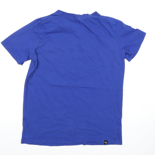 Puma Boys Blue Graphic Print T-Shirt 13-14 Years