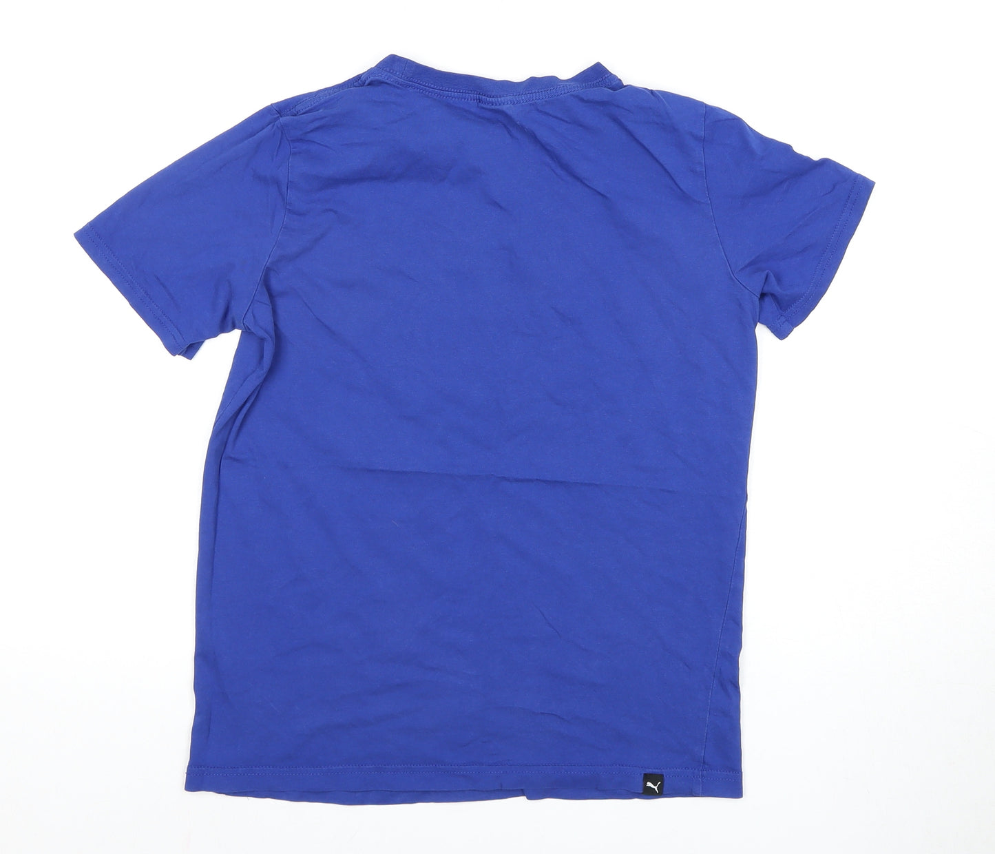 Puma Boys Blue Graphic Print T-Shirt 13-14 Years