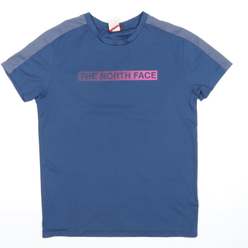 The North Face Boys Blue Logo T-Shirt XL Short Sleeve