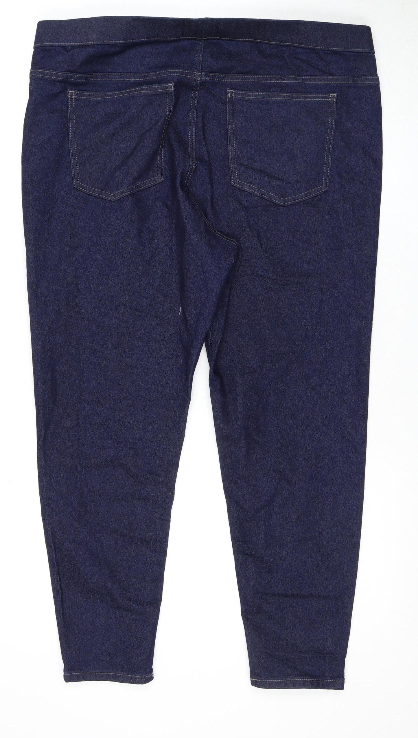 Marks and Spencer Women's Blue Jeggings, Plus Size 20