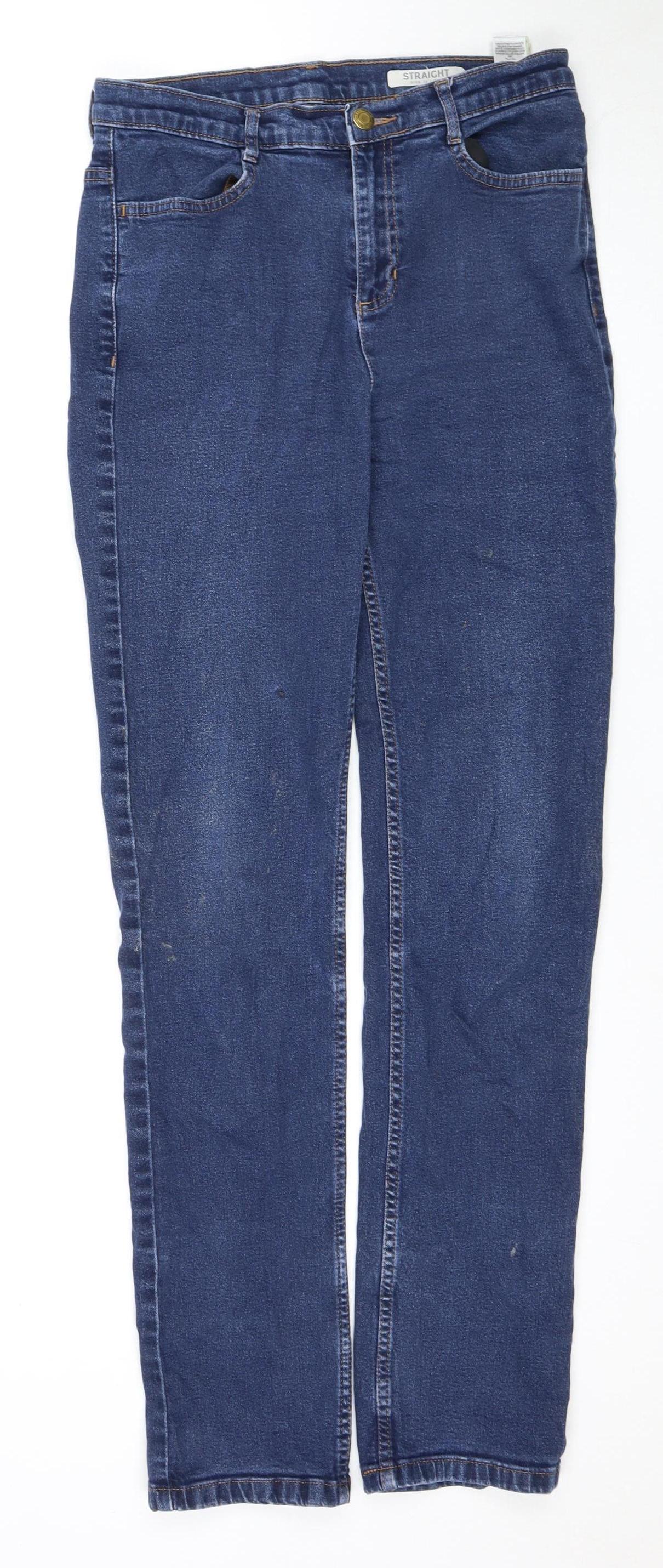 Marks and Spencer Women's Blue Straight Jeans Size 12