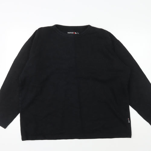 Trespass Men's Black Crew Neck Sweatshirt Large