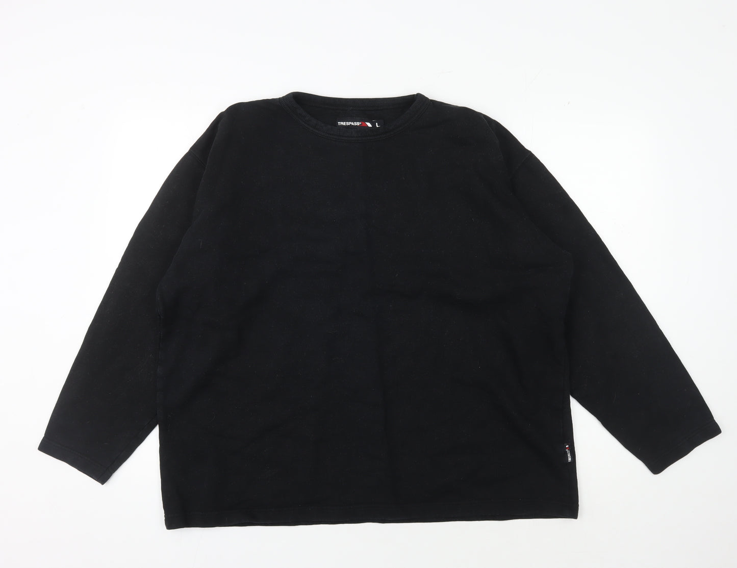 Trespass Men's Black Crew Neck Sweatshirt Large