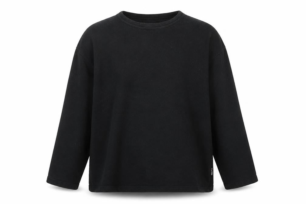Front view of Trespass Men's Black Crew Neck Sweatshirt Large