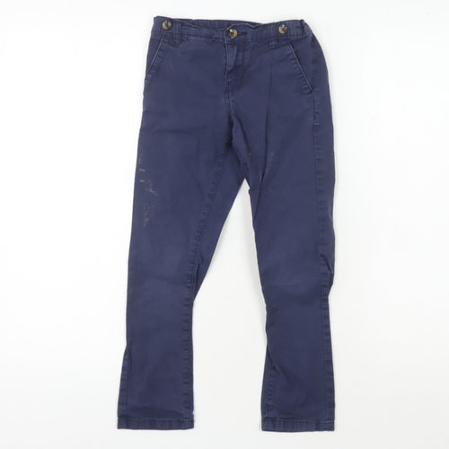 John Rocha Boys Blue Chino Trousers Age 6 Adjustable Waist