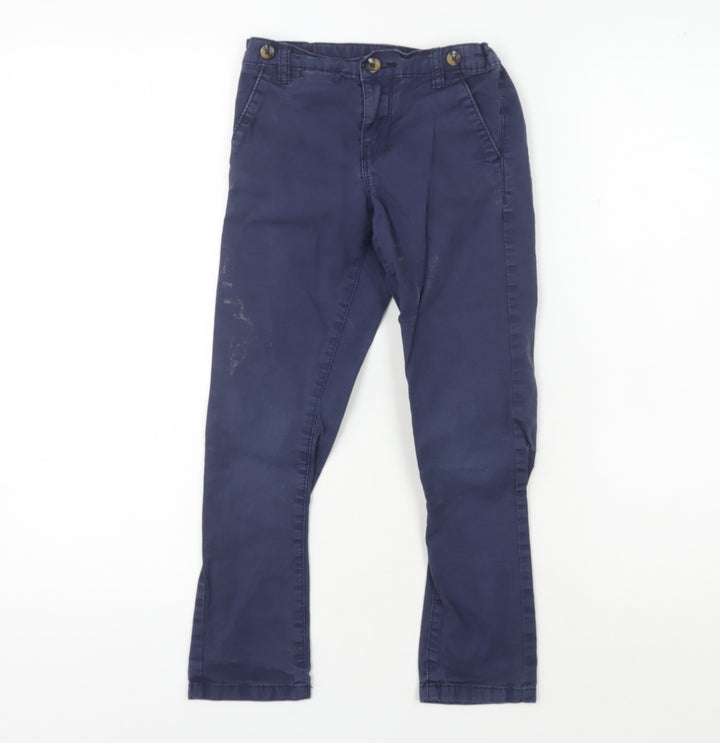 John Rocha Boys Blue Chino Trousers Age 6 Adjustable Waist