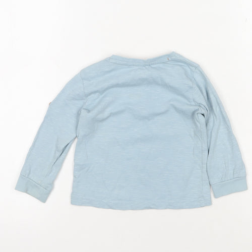 Unisex Baby Blue Graphic Long Sleeve T-Shirt, 9-12 Months