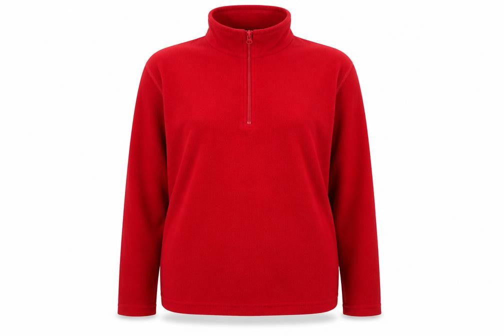 Regatta Women's Red Fleece Pullover Zip Sweatshirt UK 10