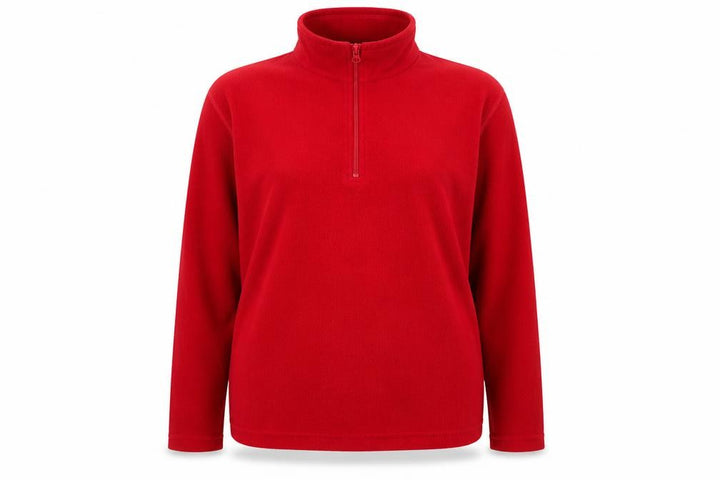 Regatta Women's Red Fleece Pullover Zip Sweatshirt UK 10