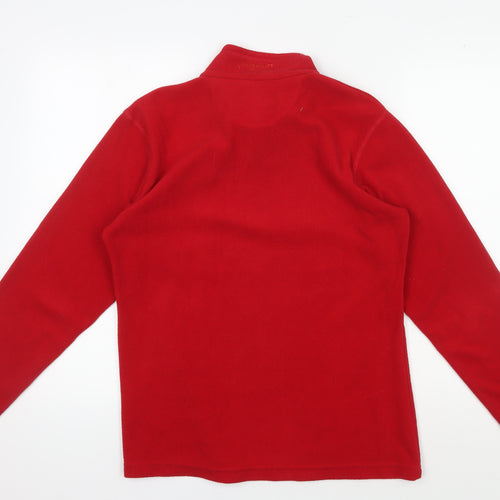 Regatta Women's Red Fleece Pullover Zip Sweatshirt UK 10
