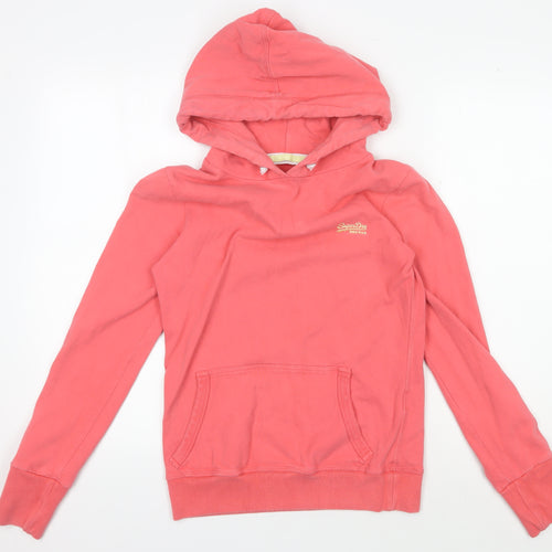 Superdry Women’s Pink Pullover Hoodie Size S