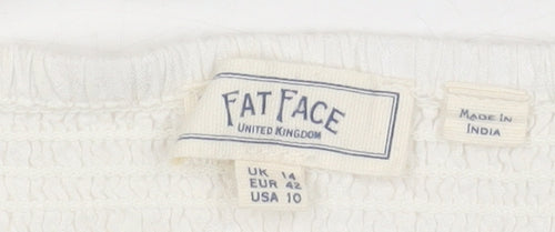 Fat Face Women's Ivory Camisole Top UK 14