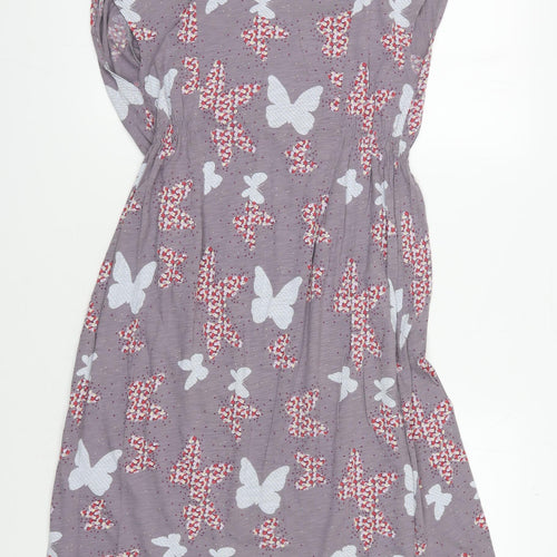 White Stuff Women Grey Animal Print Sleeveless Dress