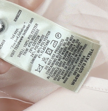 Ted Baker Women's Beige Dress Size 6 Sleeveless Lace