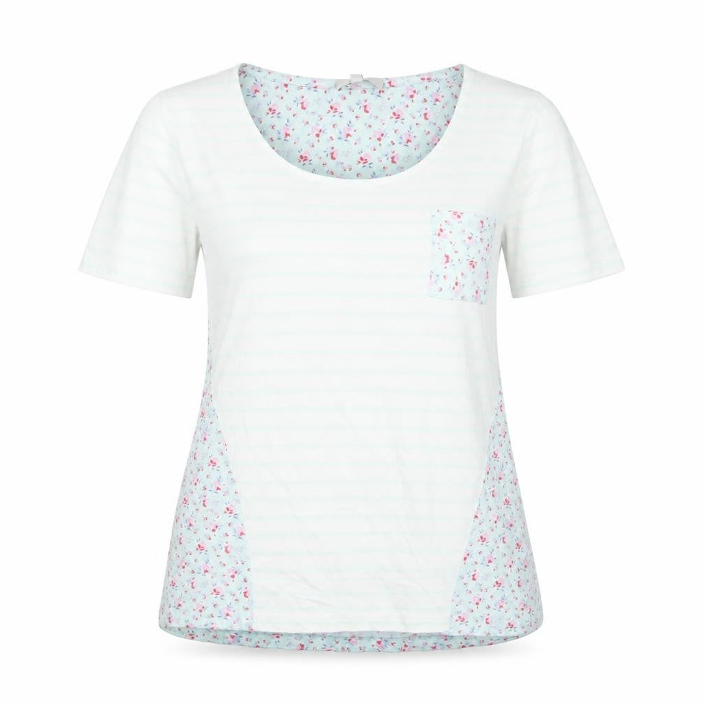 Laura Ashley Women's Floral T-Shirt, Size 10, Spring