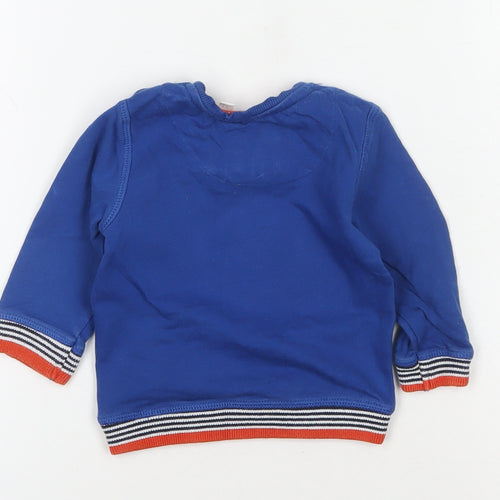 Junior J Unisex Blue Whale Pullover 3-6M