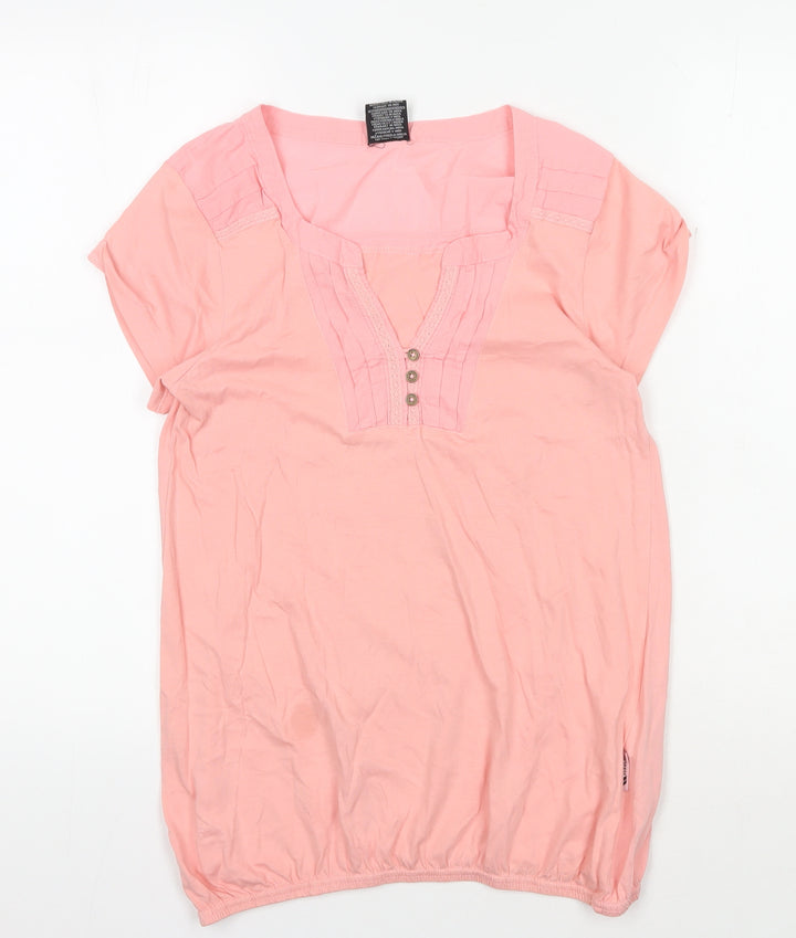 Trespass Women's Pink Short Sleeve V-Neck T-Shirt