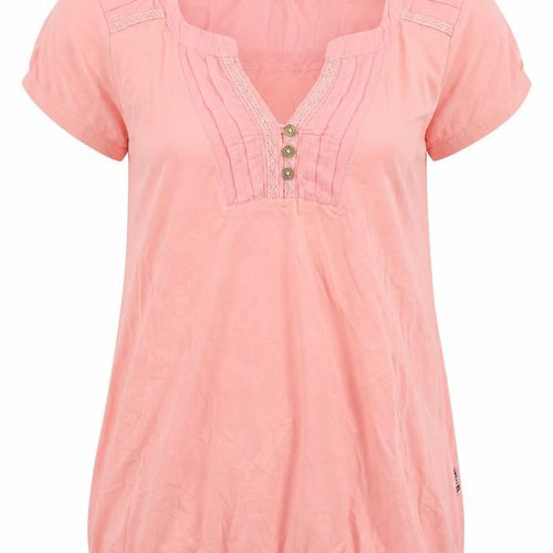 Trespass Women's Pink Short Sleeve V-Neck T-Shirt