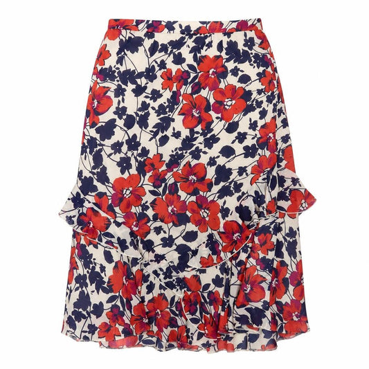 Front view of Eastex Women's Multicoloured Floral Skirt, size 16